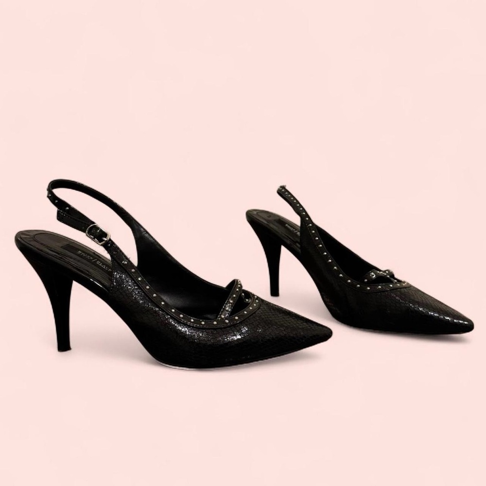 WHITE HOUSE BLACK MARKET kitten heel pumps size 9